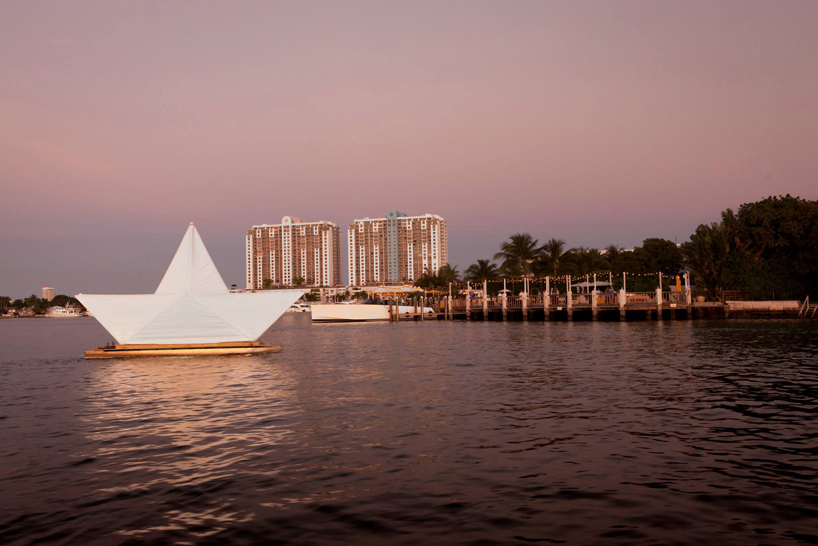 luis pons floats paper dreams at art basel miami beach