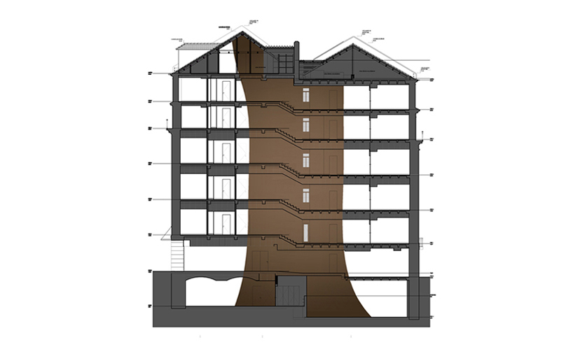 nini-andrade-silva-the-beautique-hotels-figueira-designboom04 nini andrade silva inserts tree trunk in beautique hotels figueira