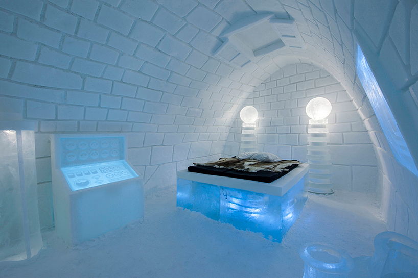 pinpin studio freezes it's alive! art suite for swedish icehotel