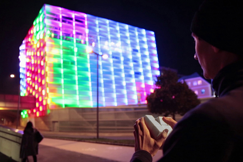 puzzle facade turns architecture into a playable rubik's cube