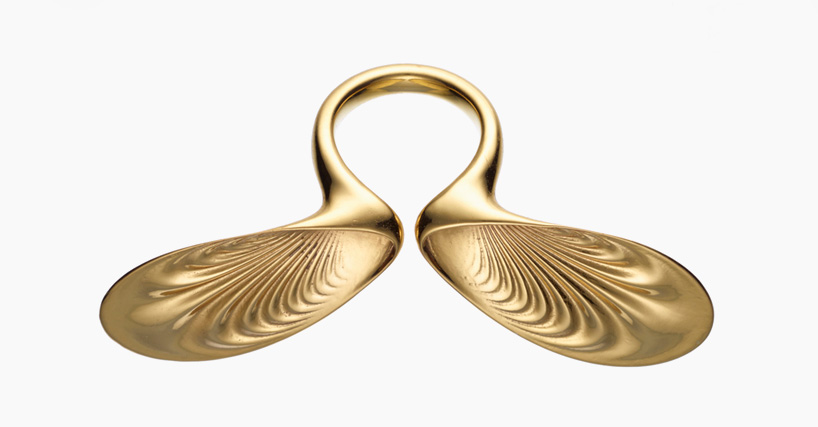 ross lovegrove 3D prints gold rings for louisa guinness gallery