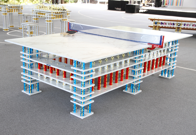 night court: absolut trophy art bar installation by ry rocklen