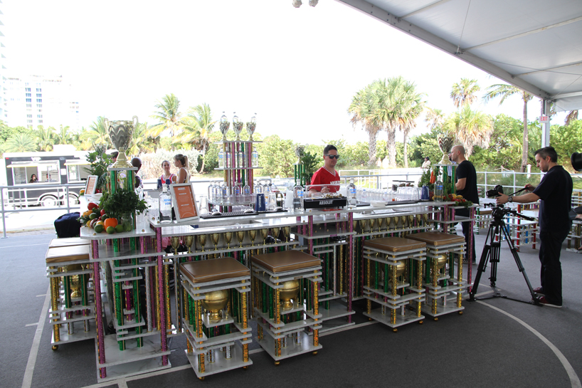 night court: absolut trophy art bar installation by ry rocklen