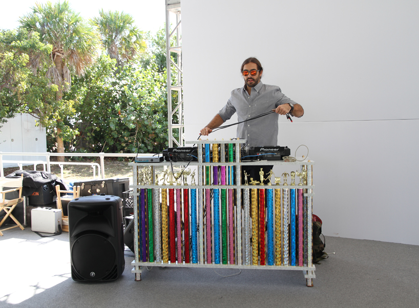 night court: absolut trophy art bar installation by ry rocklen