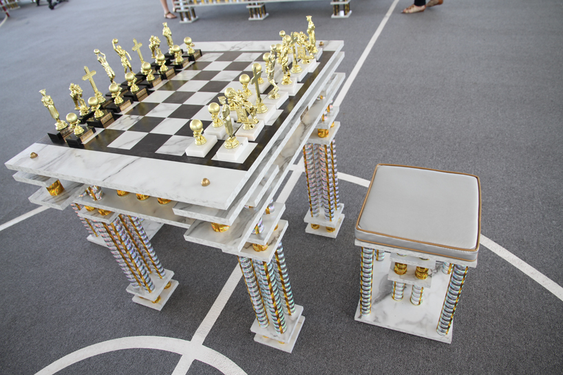 night court: absolut trophy art bar installation by ry rocklen