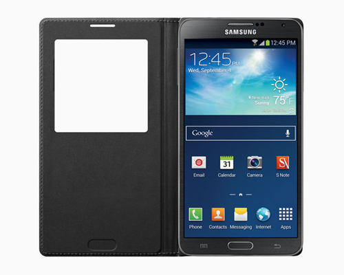 galaxy note 3 wireless charging S-view flip cover