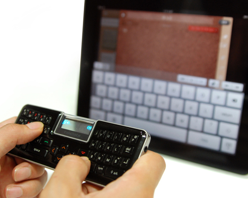 sangnam park produces bluetooth handsfree keyboard for table
