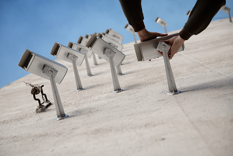 SpY installs 150 fake surveillance cameras on building facade