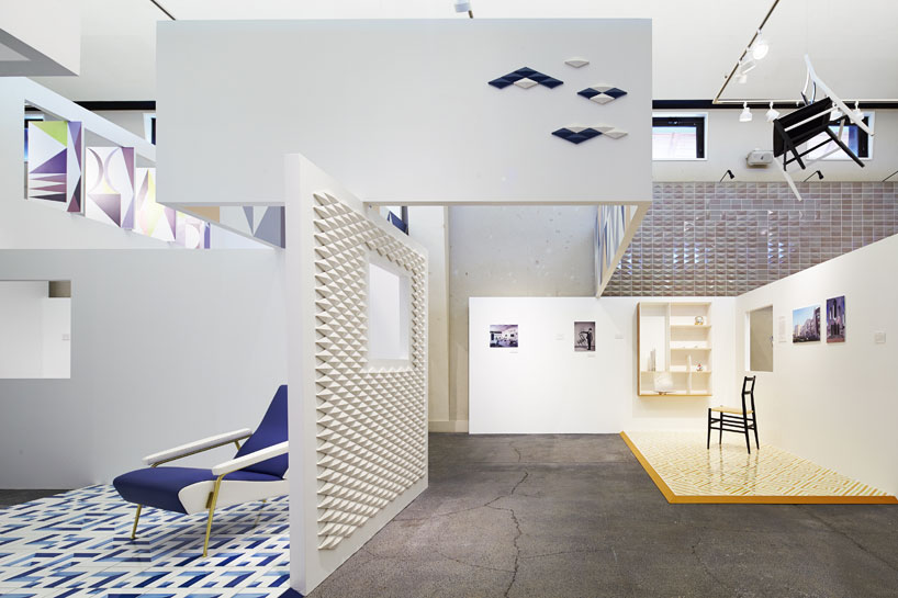 torafu architects texturizes gio ponti exhibit with tactile surfaces