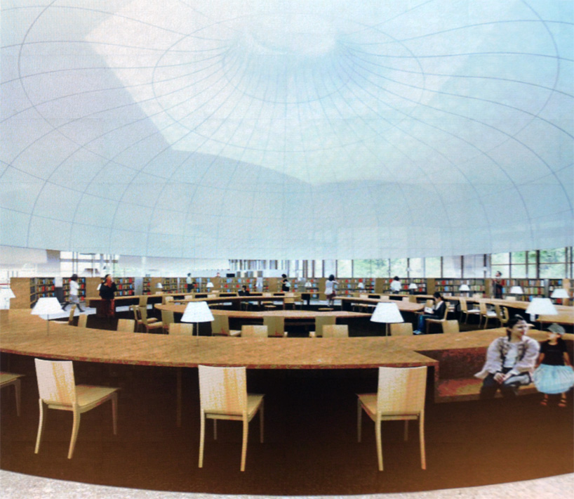 toyo ito mina no mori gifu media cosmos designboom toyo ito imagines roof funnels for minna-no-mori gifu media cosmos