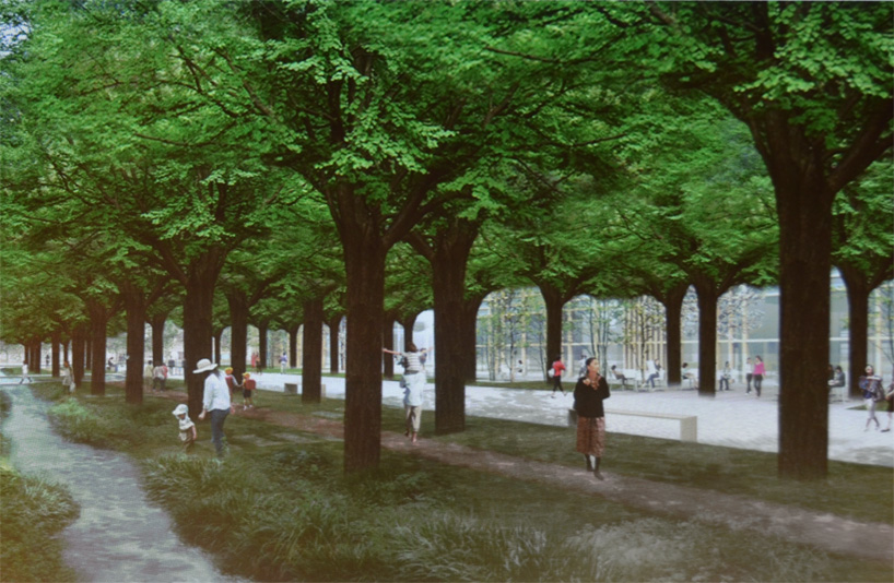 toyo ito mina no mori gifu media cosmos designboom toyo ito imagines roof funnels for minna-no-mori gifu media cosmos