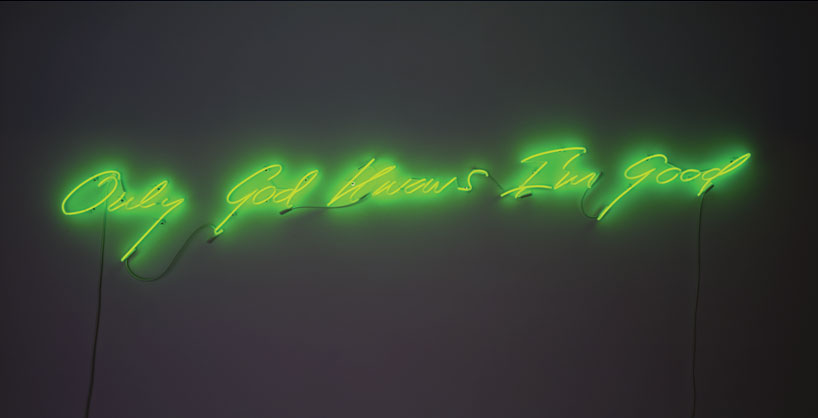 tracey emin lights up MOCA miami for angel without you