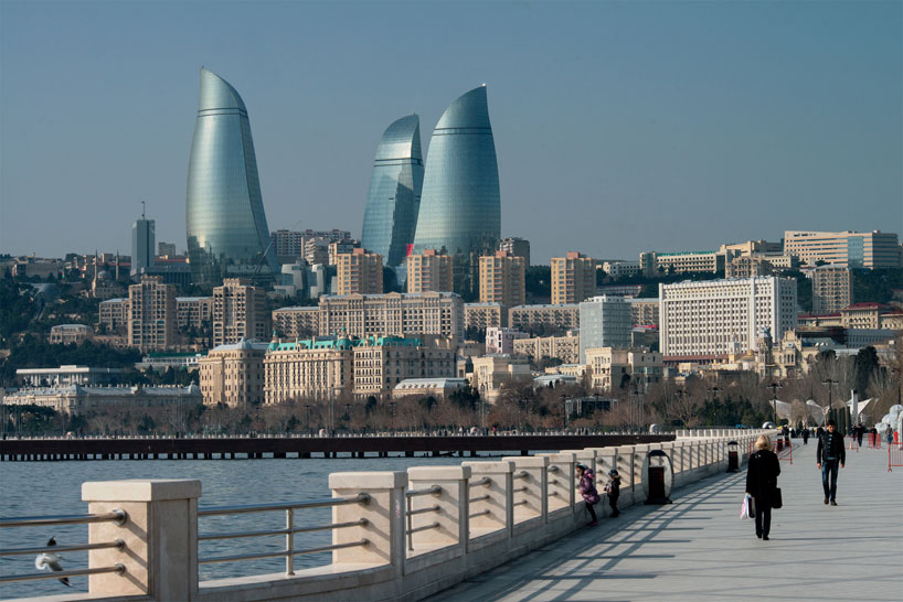 HOK baku flame towers designboom