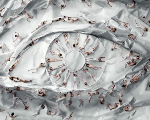 JR arranges dancers for new york city ballet art series