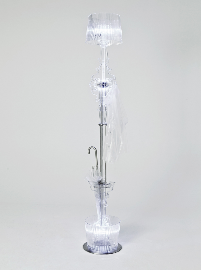 kartell goes bourgie in paris to celebrate 10 years of ferruccio laviani's table lamp