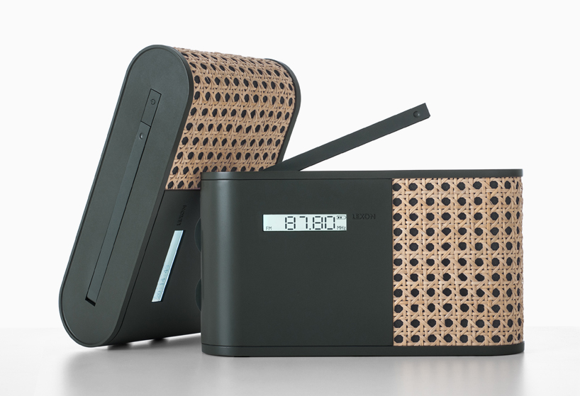 woven rattan smart radio by mathieu lehanneur for lexon
