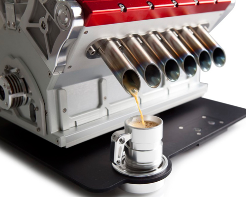 V12 espresso machine references formula one engines