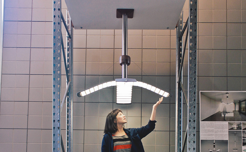 andy zhou flexes winged plus pendant with OLED panels