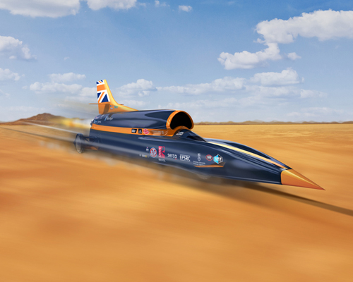 bloodhound SSC is a 135,000 horsepower supersonic rocket car