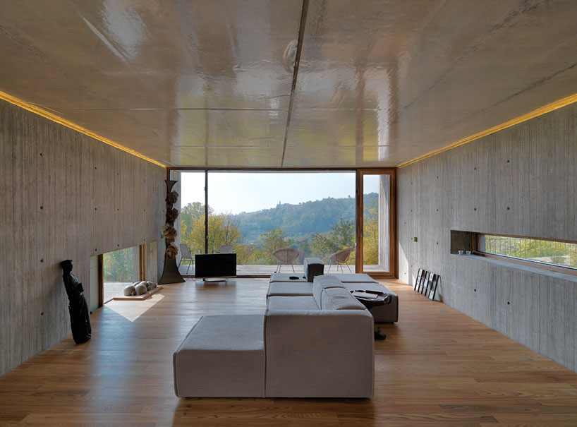 fl architetti construct casa y in the hills of turin