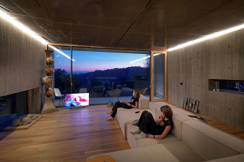 fl architetti construct casa y in the hills of turin