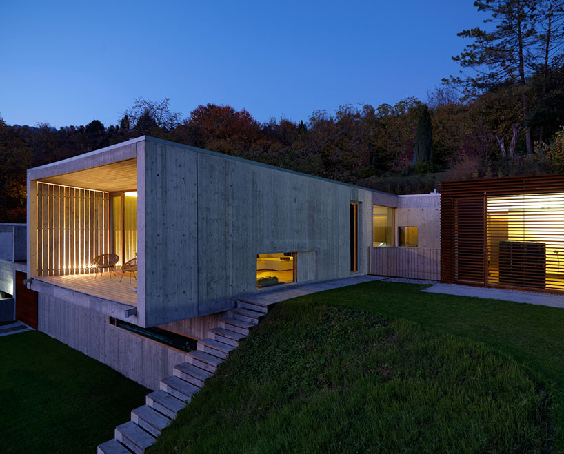fl architetti construct casa y in the hills of turin