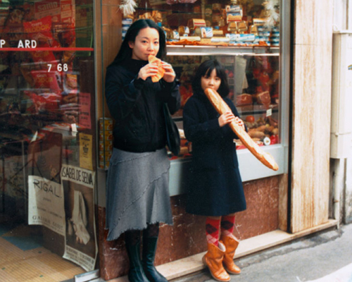 chino otsuka inserts her adult self into photos from her youth