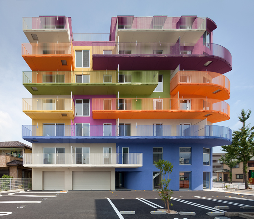 ciel rouge creation injects bold colors into okazaki building