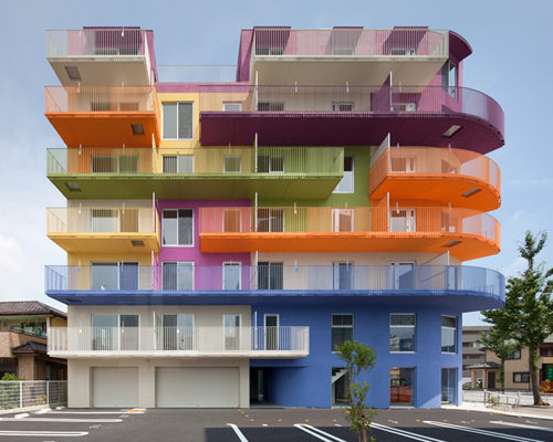 ciel rouge creation injects bold colors into okazaki building