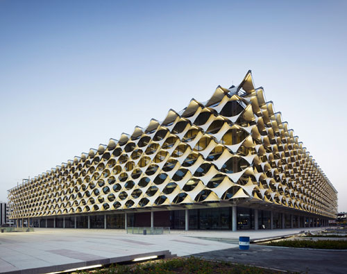 king fahad national library by gerber architekten
