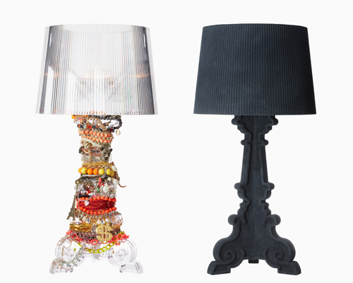 kartell goes bourgie in paris to celebrate 10 years of ferruccio laviani's table lamp