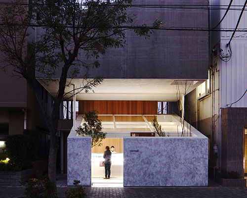 yuko nagayama stacks the katsutadai residence over a pastry shop