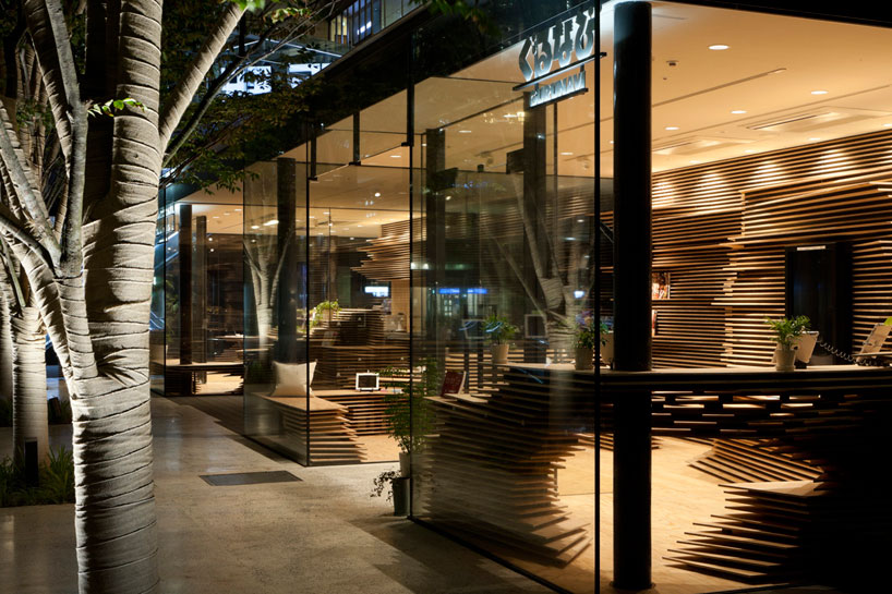 kengo kuma shun shoku lounge designboom