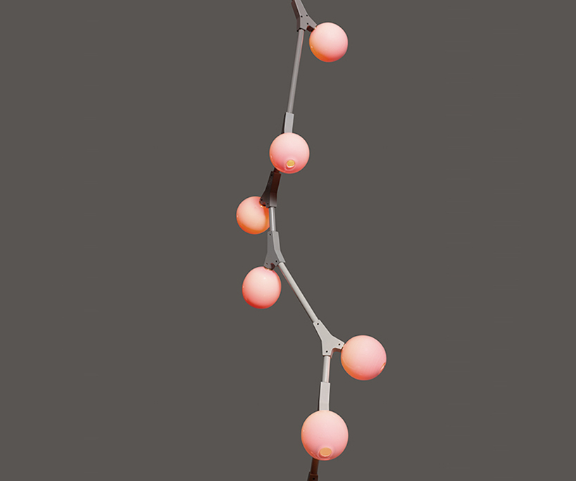 mini globe branch lighting system by lindsey adelman