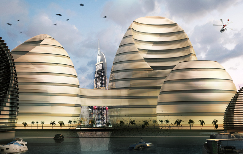 luca curci architects sculpts organic cities project in the UAE