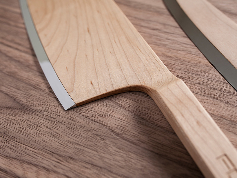 maple wood set knives by the federal inc. designboom 