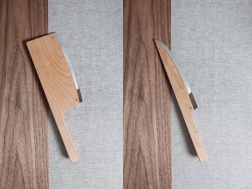 maple wood set knives by the federal inc. designboom 