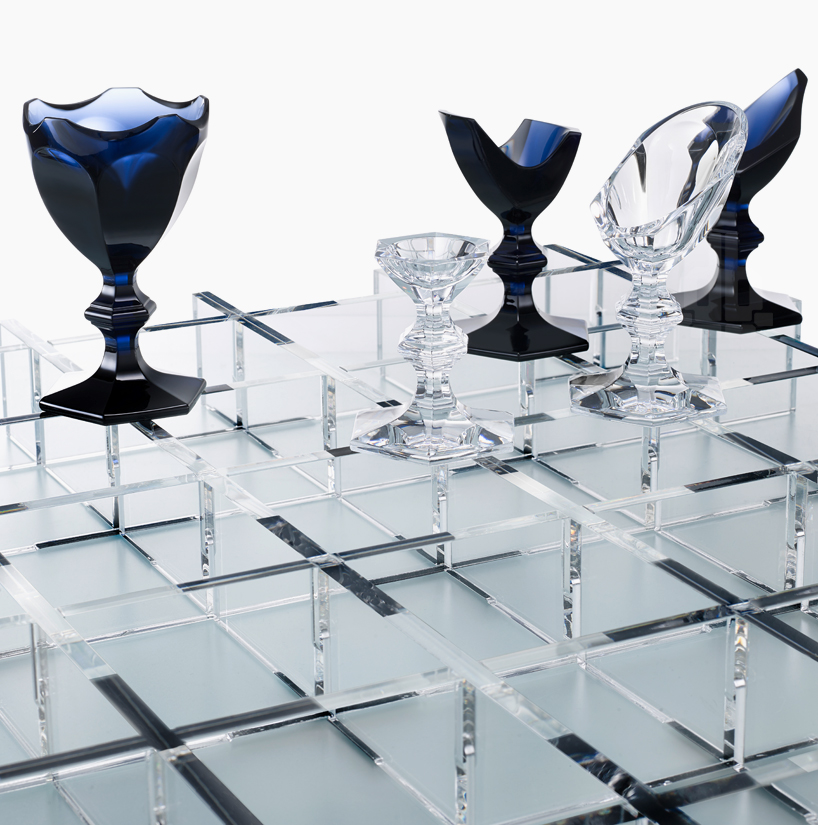 baccarat celebrates 250th anniversary with chess set by nendo
