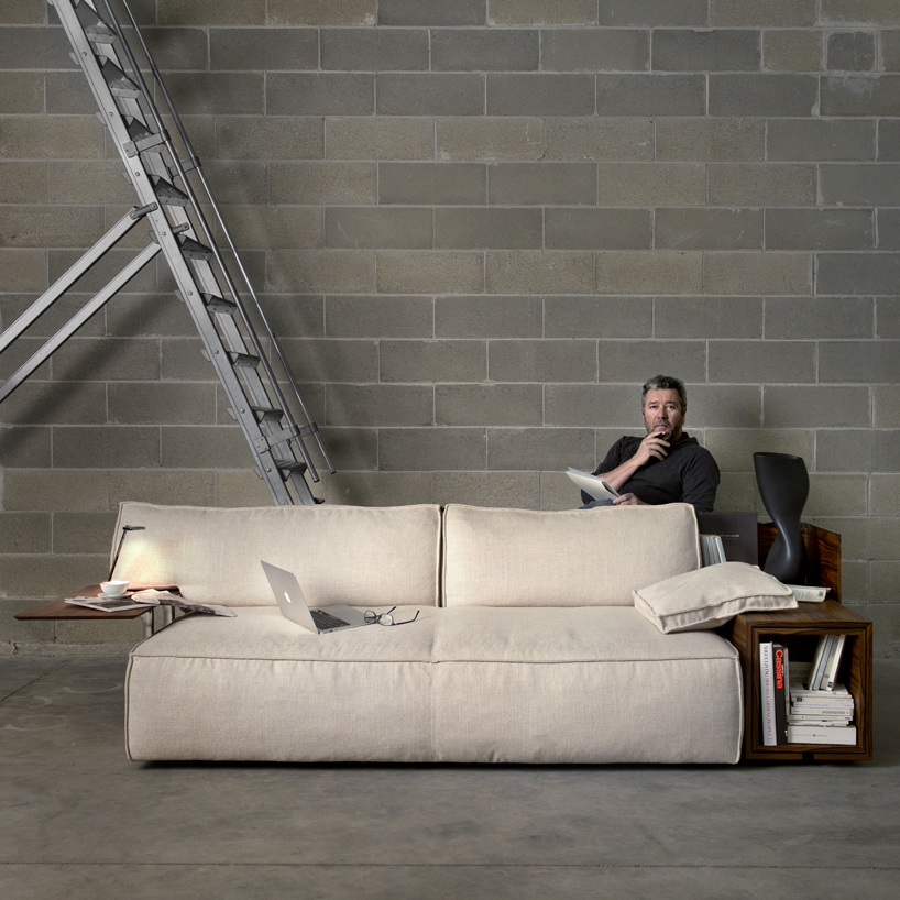 MyWorld lounge system by philippe starck for cassina integrates wireless charging