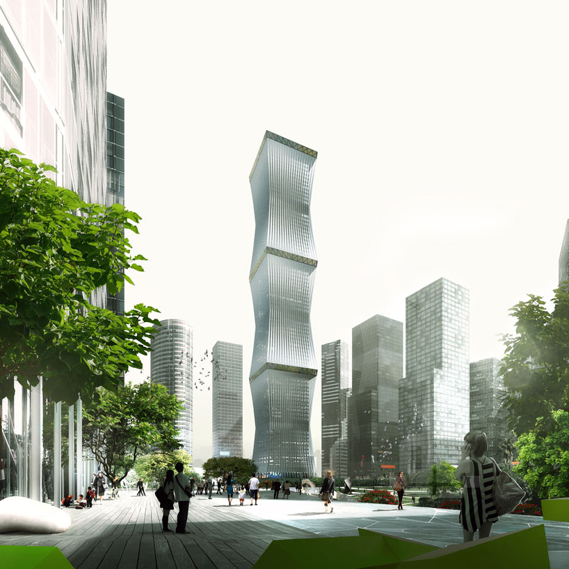 REX wraps equator tower in fully retractable brise-soleil