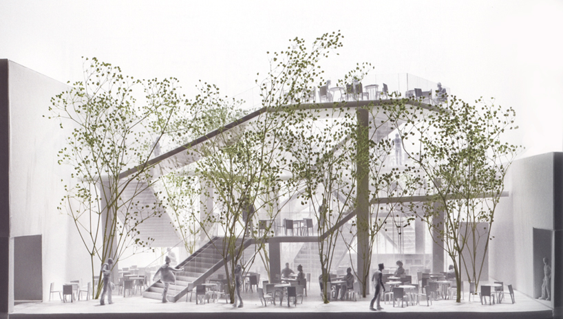 a network of staircases defines taiwan cafe by sou fujimoto