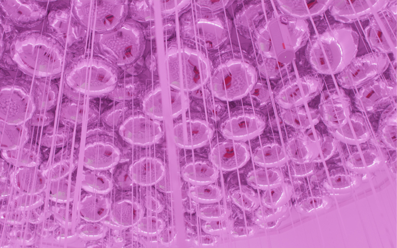 sebastien leon highlights AUDI's light frame with balloons