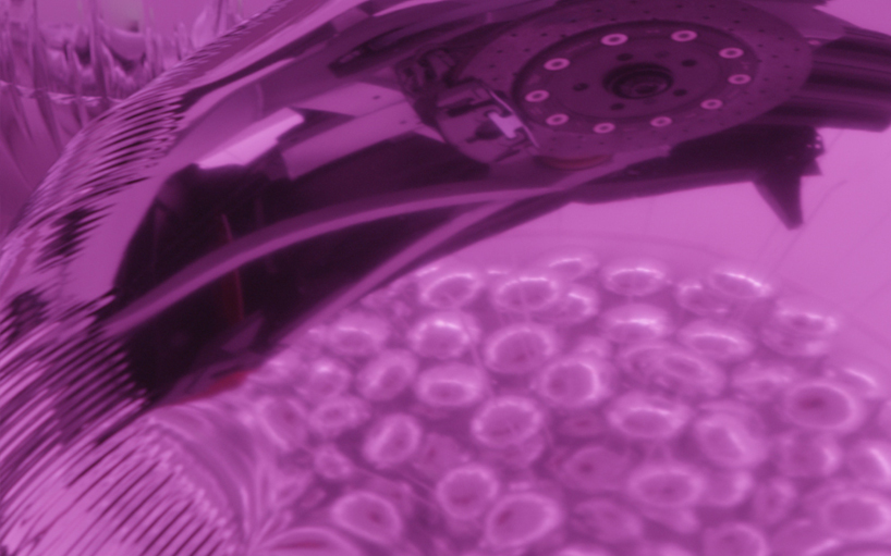 sebastien leon highlights AUDI's light frame with balloons