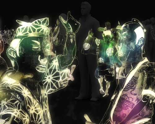 teamlab projects a maze of dancing japanese holograms