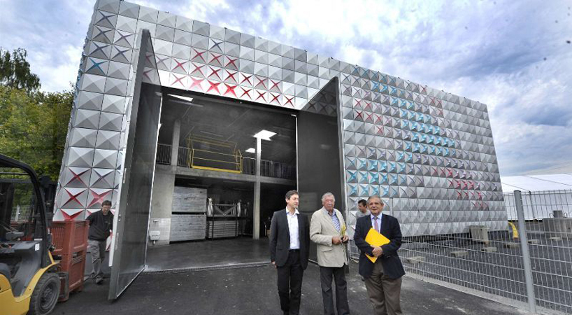 brisac gonzalez architects vivifies techno prisme storage depot