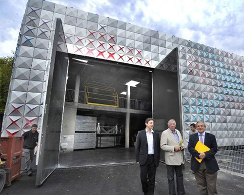 brisac gonzalez architects vivifies techno prisme storage depot
