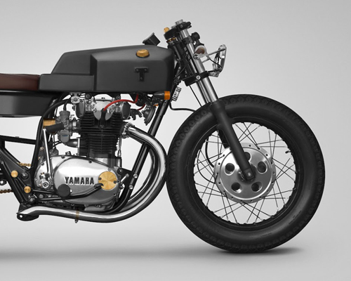 transformation of 1968 yamaha XS650 by thrive influenced by wood-burning stoves