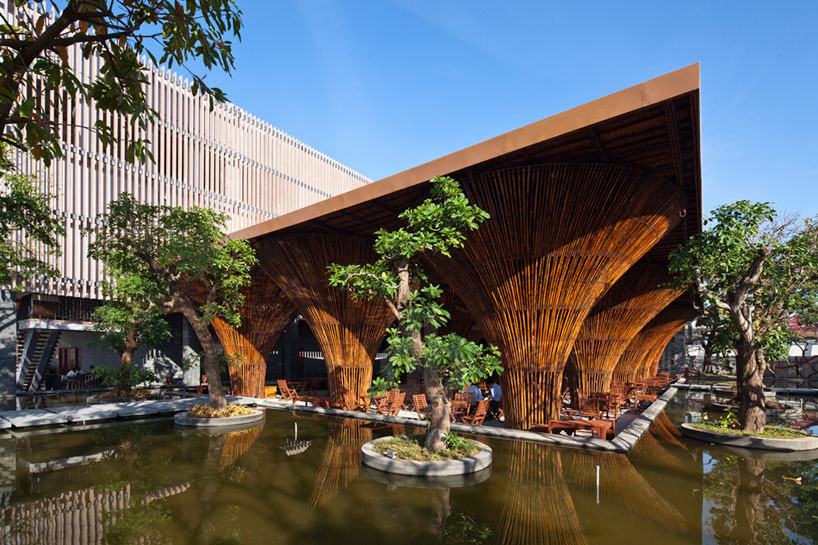 bamboo kontum indochine cafe by vo trong nghia architects