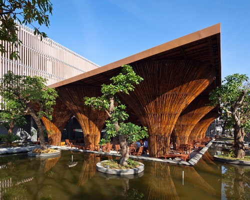 bamboo kontum indochine cafe by vo trong nghia architects