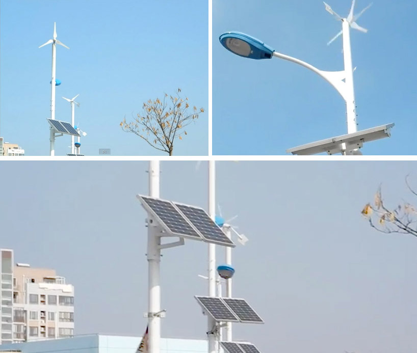 wind turbine street light